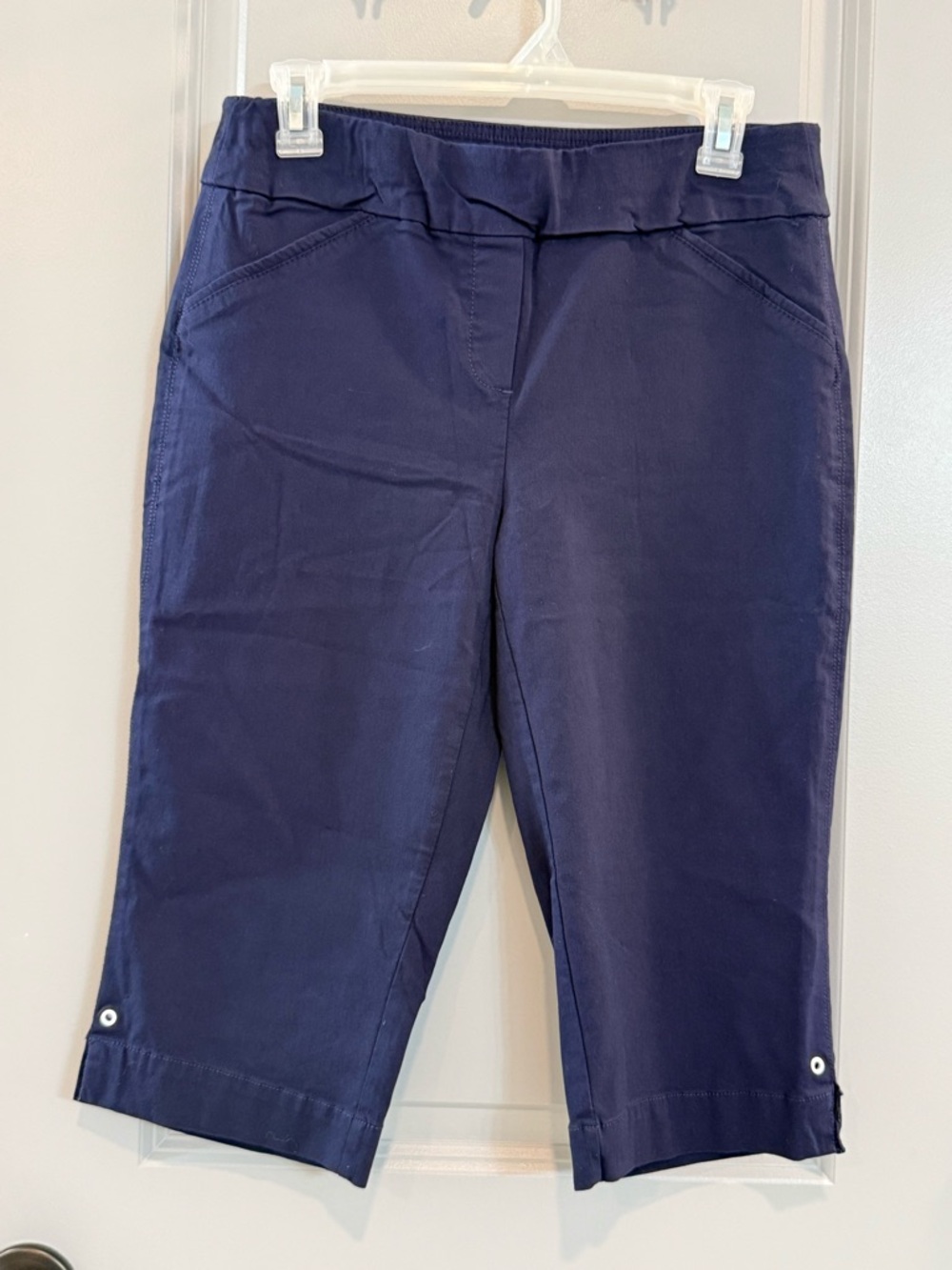 Alfred Dunner Dark Navy Capri Bermuda Shorts